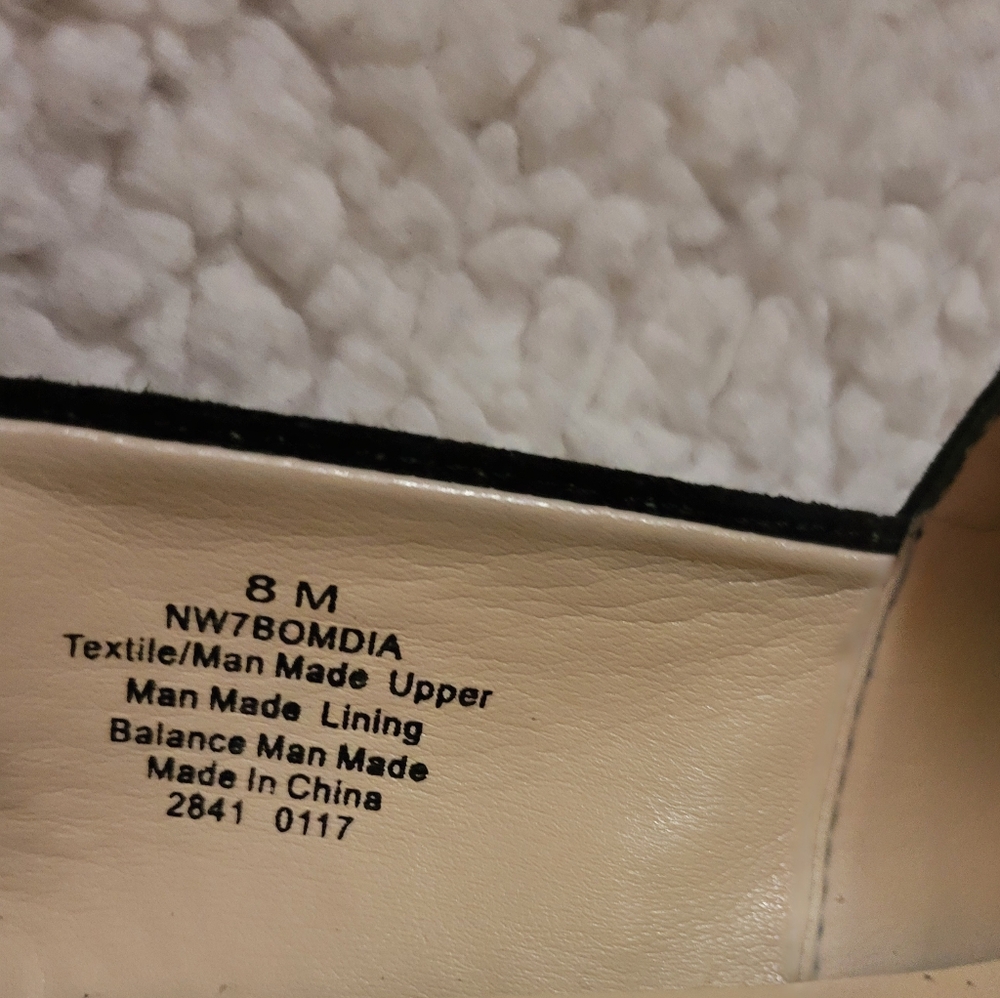 WOMENS NINE WEST SUEDE BOMDIA PLATFORM SHOES BLACK SIZE 8 - Picture 4 of 11